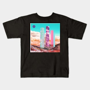 Abstract retro futuristic illustration Kids T-Shirt